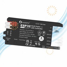 Sogledwow 소글드와우 RGB 컨트롤러 ESP32 WLED LED 스트립 4채널 출력 15A 퓨즈 TI RO