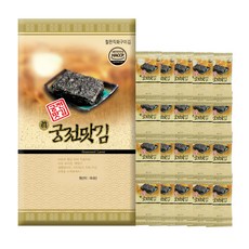 [궁전맛김] 철판직화구이 친환경 무트레이 도시락김, 4g, 40개