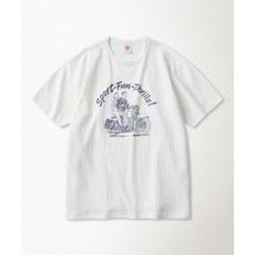 [브론슨] Knight Motorcycle Short Sleeve Tee White