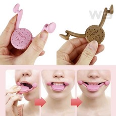 자연스럽고 예쁜 입꼬리 연습을 도와주는 미소 교정용 입모양 트레이, 브라운, 1개