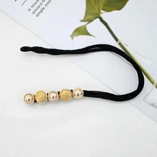 심플 진주 꽃 헤어 스타일링 도구 간편 번 헤어밴드 온라인 헤어웨어 타이 여성 및 소녀용, 03 5 Closed Moon Flowers