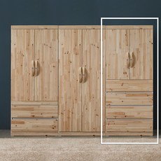 도도 파미가 삼나무도어 4단 서랍 옷장 800, 화이트삼나무