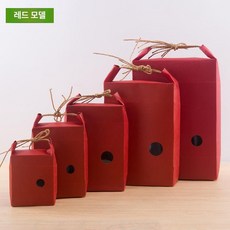고급 쌀포대 크라프트 세트 세로형 레드 종이가방, 0.5kg, 1개, 레드 스타일 내부 배낭