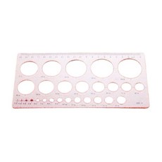 플라스틱 원 도형 지름 자 2mm40mm X ( 3매입 ), 3개