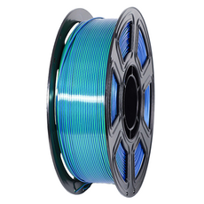 실크 PLA 3D 프린터 필라멘트 1.75mm 듀얼컬러 1KG (광택) 다색 변환 3D 프린터 필라멘트 고정밀도 대부분 FDM 3D프린터 호환, 블루&그린