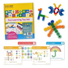 GiSCOO 百變齒輪益智教具組 STEAM教育拼插積木, Multicolor, 1入, 96