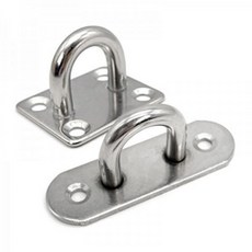 아이베란다 U자형 고리 로프걸이 자물쇠고리 고하중 후크 CB, M6(20x60mm) 타원형, 1개