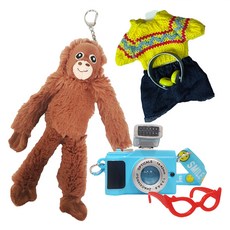 아가플러스 오랑우탄 인형 키링 디럭스 풀세트, 20cm, 랜덤 발송, 1세트