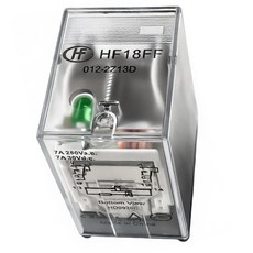 HF18FF-012-2Z13D 12V DC DPDT 플러그인 릴레이 8핀 7A 250VAC30VDC MY2NJ 타입 및 HJ2-L 소켓18FF-2Z-C10과 호환 PLC HVAC