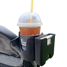 튼튼 Z플립 유모차컵홀더2구 거치대, 블랙, 1개