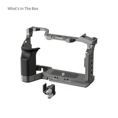 SmallRig A7C II / 카메라 케이지 인치HawkLock인치 실리콘 핸들이 있는 Sony Alpha /7CR용 퀵 릴리스 키트, 01 5198 Cage Kit