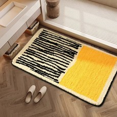 발매트 현관 주방 7장 소프트 매트 40x60cm 푹신한 베이지 북유럽 도어매트 밤 2팩, 1개, D. 라리가 옐로우