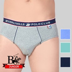 비버리힐스클럽 0219 무지 코튼 면스판 남성 주니어 삼각팬티 브리프 3종세트 2707728