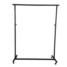 드레스룸 옷걸이 블랙 수납 접이식 스탠드 1단 철제 제품 행거 이동식 바퀴 틈새 선반 옷선반, 1. 1.2m 블랙 높이조절 바퀴