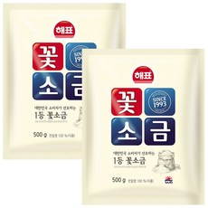 해표 꽃소금, 500g, 2개