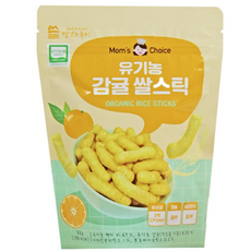 맛있는풍경 유기농 감귤 쌀스틱 30g 아이과자 유아간식 쌀과자, 10개