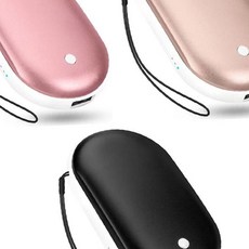 보조배터리겸 대용량 보조배터리 손난로 4400mAh, 블랙(DD-12441)