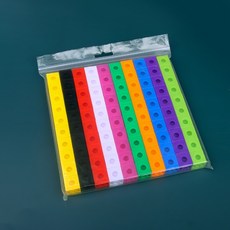 拼插積木 連接方塊 兒童玩具 教具 (台灣現貨), 1個, 正方形積木【100粒透明袋裝】