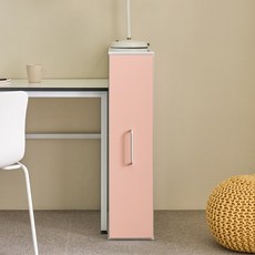 블리스데코 루루 슬라이딩 다용도 주방 200x924 틈새 수납장 BOS100_C, 핑크