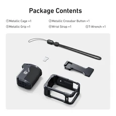 텔레신 핸드 그립 보조 리모컨 키트 알루미늄 합금 DJI 오즈모 액션6 래빗 케이지 퀵 릴리즈, 01 Action 6 StreetGrip