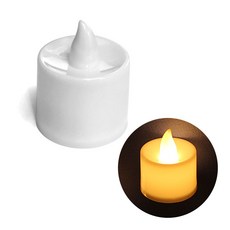 미니 LED 캔들 촛불 인테리어 장식소품, 3개, LED촛불(주황불빛)