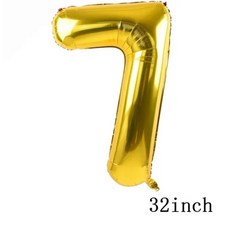 생일 파티 학예회 이벤트 할로윈 용품 심슨 풍선 재미있는 노란색 가족 홈 라텍스 호일 에어 축하 배너 케이크 토퍼 장식 어린이 장난감, 기타, 32inch Number_17