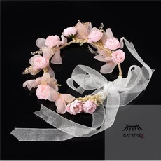 소망상점 로망스 플라워 화관 웨딩화관