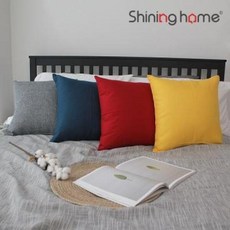 아트박스/샤이닝홈 러프 소파 쿠션커버 45x45 심플솔리드