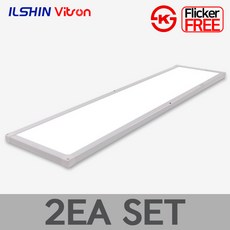 비츠온 LED 엣지등 1285X320 50W 방등 거실등 더스타일 세트, 주광색 2개