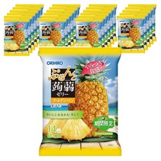 ORIHIRO Purunto 蒟蒻果凍 黃金鳳梨 6入, 24個, 120g
