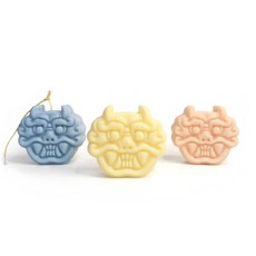 도깨비 몰드 불국사 자하문 문고리 귀면 비누 캔들 수제몰드, 반투명