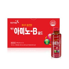 영진약품 아미노비 100ml 활력 충전 에너지 드링크 음료, 10개