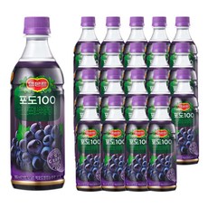 델몬트 과즙주스 포도 100 400mlx20펫 cju+84883rn, 400ml