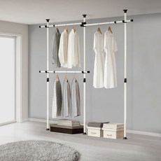 왕자행거 130벌 고정 행거, 아이보리