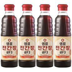 샘표 진간장 금F3, 500ml, 4개