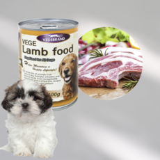 베게브랜드 주식 캔, 양고기, 400g, 1개