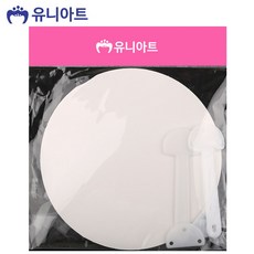 튼튼부채 유니아트 2개입 흰색 부채 만들기 미술재료 1500 픽앤코501, 1개