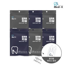 메디케이 일회용 치실 케이스 증정, 6개, 80개입, 8.5cm
