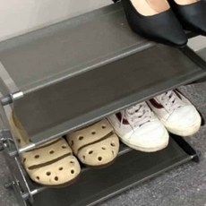 좁은신발장 현관 슬리퍼 정리대 그레이 신발보관함 신발수납함