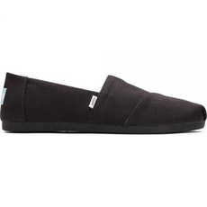 Toms 여성용 Alpargata 재활용 면 캔버스 블랙/블랙 6 D - 와이드 137959