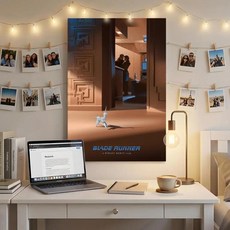 클래식 영화 러너 포스터 벽 데칼 떼어내고 붙이기 프린트 방수 홈 데코, 12. White16