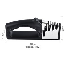 四合一多功能磨刀器, 1個, PHZ246黑色磨刀器【散裝】