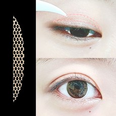 대용량 480매 가성비 물묻혀서 붙이는 자연스러운 양면 미브린 레이스 쌍커풀 테이프, A타입-기본반달형