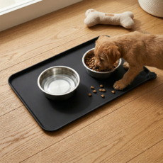 윌리펫 실리콘 펫 식기매트, 1개, 다크그레이