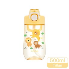 樂扣樂扣 兒童水壺 500ml 無尾熊粉/恐龍綠/獅子黃, 1個, 獅子黃