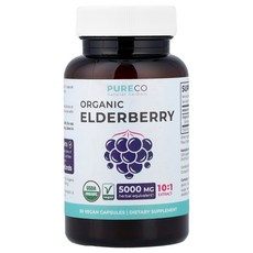 퓨어 코 유기농 엘더베리 베지 캡슐 30정(캡슐 1정당 500mg) PCT-50016, 1개, 30정