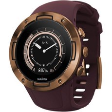 SUNTO 순도 5 피크 소형 GPS 스포츠 스마트 워치, ORIGINAL, Burgundy/Copper, 1개