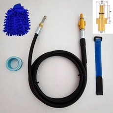 Bosch 호환 자동차 세탁기 파이프 압력 와셔 건 호스 (스프링 준설 노즐 포함) 용 고압 하수구 및 하수 청소, 08 30M, 01 CHINA, Black