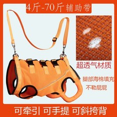 寵物輔助服 狗狗復健服 復健帶 殘障犬 輔助行走, 橘色*夏季爆款全網孔透氣,XS碼【適合2.0-4.5kg的狗狗6, 1個