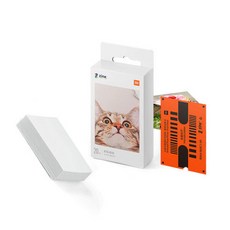 샤오미 미지아 휴대용 인화기 인화지, 20매